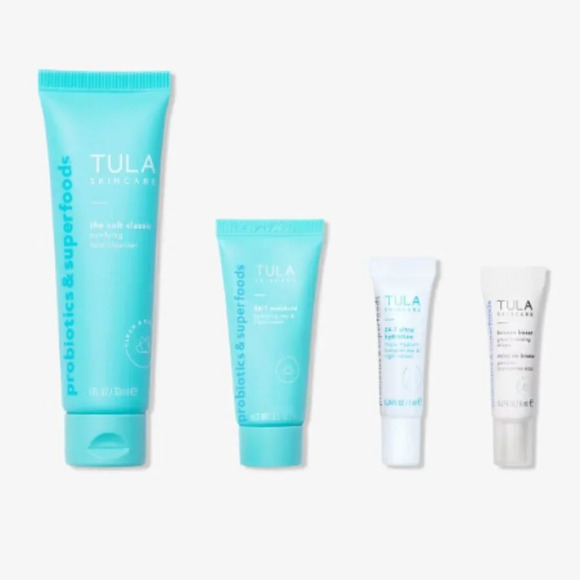 Tula Bundle - Cleanser, Day & Night Cream, Serum, and Bronzing Drops - Picture 1 of 10